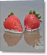 Fruitscapes Strawberries Metal Print