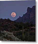 Full Moon Rising Metal Print