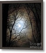 Full Moon Through The Trees Metal Print