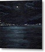 Fullmoon Honolulu Metal Print