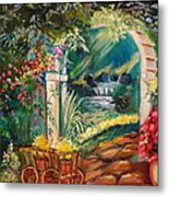 Garden Of Serenity Beyond Metal Print