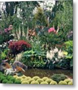 Garden Pond Metal Print