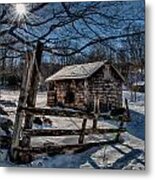 Gate And Shed Metal Print