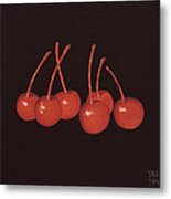 Gathering Of Cherries Metal Print