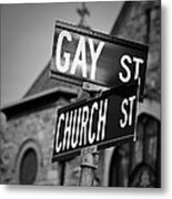 Gay And Church Street Metal Print