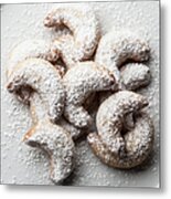 German Vanilla Biscuits Vanilla Kipferl Metal Print