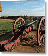 Gettysburg Cannon Metal Print