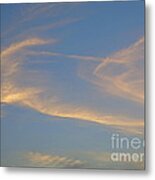 Ghost Clouds At Sunset. Metal Print