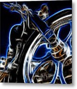 Ghostly Chopper Metal Print