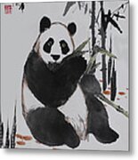 Giant Panda Metal Print