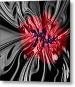 Glass Flower Metal Print