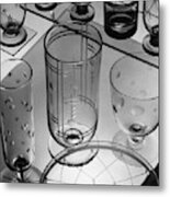 Glasses And Crystal Vases By Walter D Teague Metal Print
