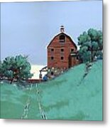 Glen Barn Metal Print