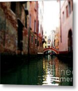 Gliding Along The Canal Metal Print