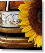 Gmc Sunflower Metal Print