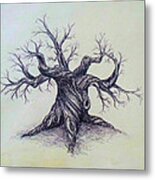 Gnarled Tree Metal Print