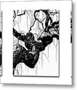 Gnarly Tree Triptych Metal Print