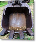 Gold Mining Steam Shovel Bucket Close-up Metal Print