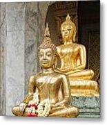 Golden Buddha Metal Print