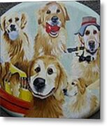 Golden  Retriever Collage Metal Print