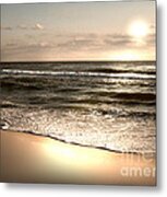 Golden Shoreline Metal Print