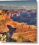Golden Sunrise At The Grand Canyon Metal Print