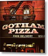 Gotham Pizza Metal Print