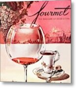 Gourmet Cover Illustration Of A Baccarat Balloon Metal Print