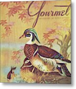 Gourmet Cover Of Wood Ducks Metal Print