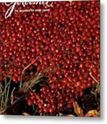Gourmet Magazine Cover Featuring Cranberries Metal Print