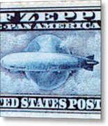 Graf Zeppelin, U.s. Postage Stamp, 1930 Metal Print