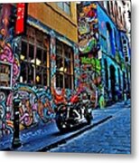 Graffiti Harley Shoes - Melbourne - Australia Metal Print