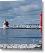 Grand Haven Winter Metal Print