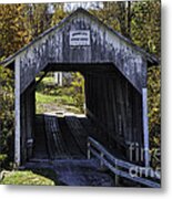 Grange City Covered Bridge Metal Print