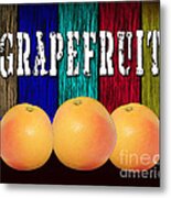 Grapefruit Metal Print