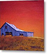 Gray Barn Metal Print