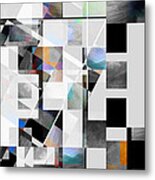 Gray Series Twelve - Abstract Art Metal Print