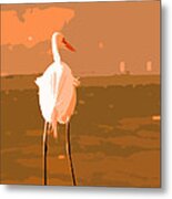 Great Egret Metal Print