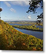 Great River Bluffs Sp Vista Autumn 1 A Metal Print