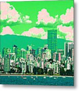 Green City Metal Print