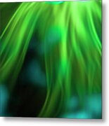 Green Light Trails Metal Print