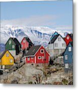 Greenland Homes Metal Print