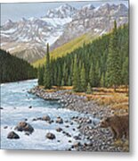 Grizzly Rapids Metal Print