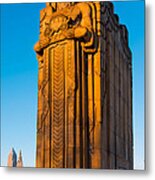 Guardian Towering Over Cleveland Metal Print
