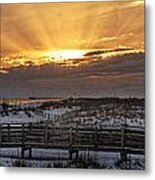 Gulf Shores From Pavilion Metal Print