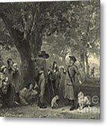 Gypsy Camp 1891 Metal Print