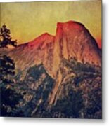 Halfdome Sunset Metal Print