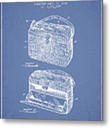 Handbag Patent From 1936 - Light Blue Metal Print