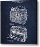 Handbag Patent From 1936 - Navy Blue Metal Print