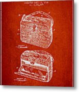 Handbag Patent From 1936 - Red Metal Print
